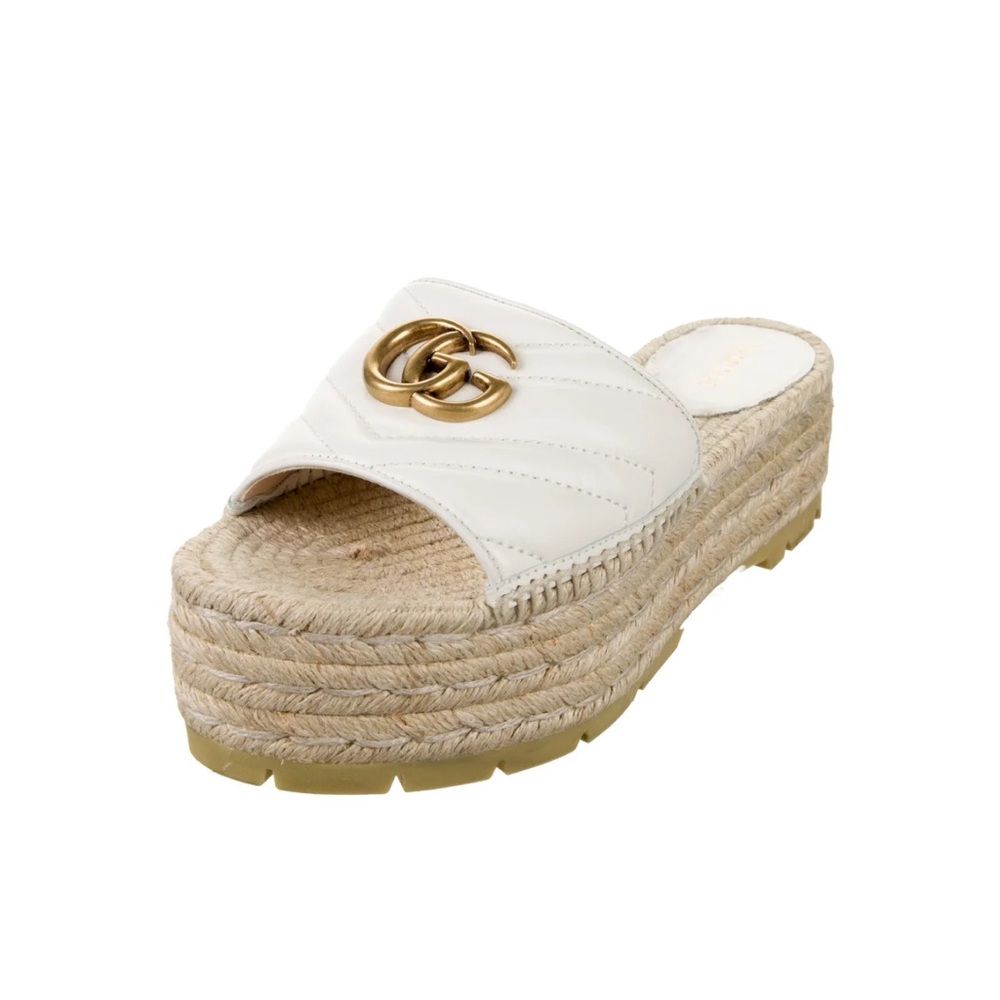 Gucci Platform Leather Espadrilles